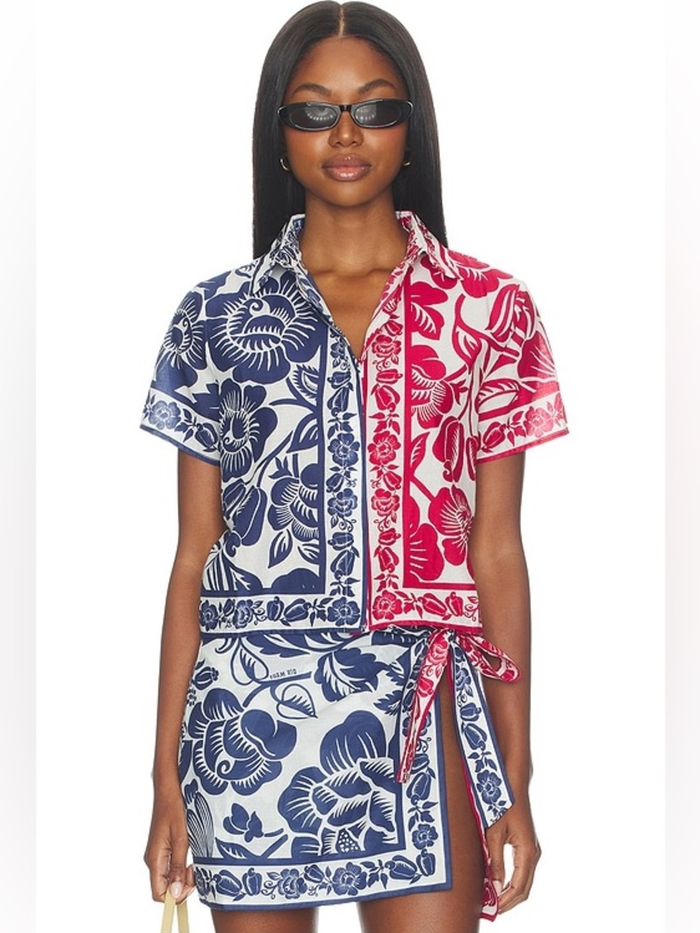 FARM Rio: CASHEW AND BIRDS SHIRT